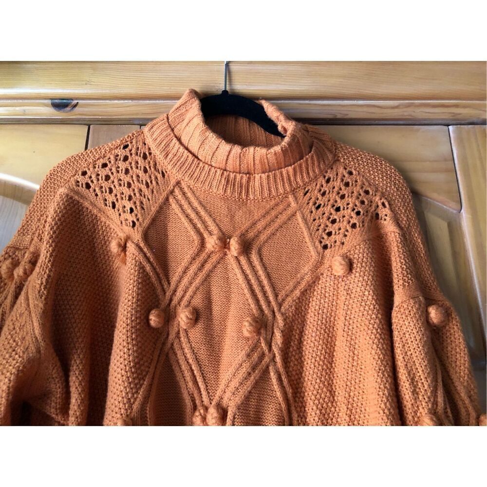 Simplee Solid Color Turtleneck Knitted Pullover S… - image 5